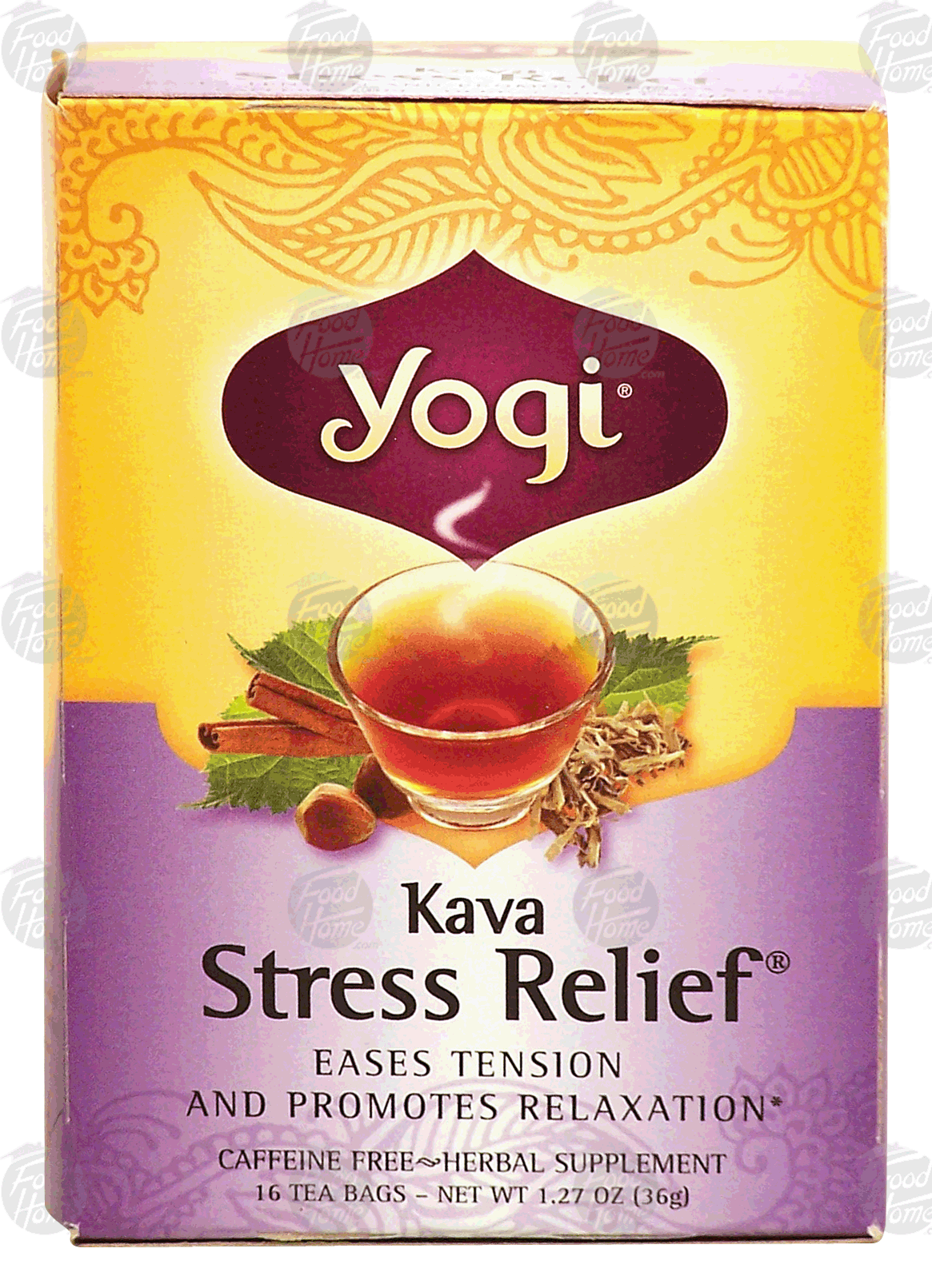 Yogi Kava Stress Relief caffeine free herbal supplement, 16 tea bags Full-Size Picture